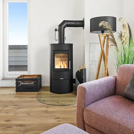 Strandwohnung Mit Meerblick Ueber Felder, Fusslaeufig Zum Strand, 3 Schlafzimmer, Infrarotsauna Lejlighed Olpenæs